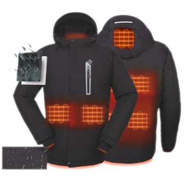 MOZOS HJ1 ELEKTRYCZNA KURTKA NA RYBY W GÓRY TREKKING USB PODGRZEWANA LEKKA