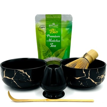 Zestaw Matcha Startowy do Matchy Herbata MyMatcha Premium Duo Black