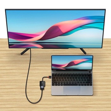 Переходник Baseus HDMI-VGA + мини-джек 3,5 мм