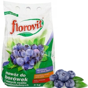 Florovit Nawóz Do Borówek 3kg Kwaśnolubnych Zakwasza Borówki Borówka Wrzosy