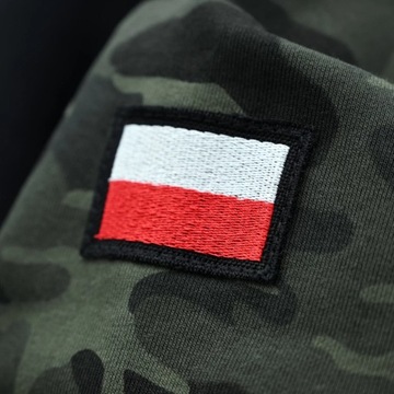 Bluza Aquila patriotyczna rozpinana z kapturem Orzeł Moro kamuflaż r.3XL