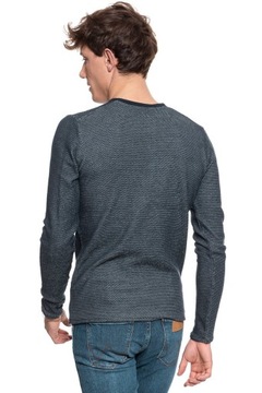 MUSTANG MULTICOLOR HENLEY MĘSKI SWETER ROZPINANY M