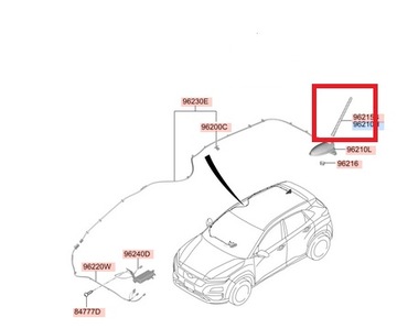 BAT ANTENOWY ORYGINAŁ 962152P000 DO KIA/HYUNDAI