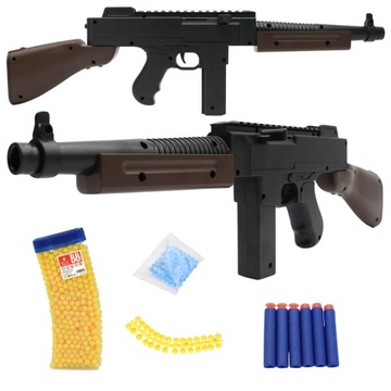 Pistolet METALOWY na KULKI PLASTIKOWE THOMPSON KARABIN 4w1 GRATIS 800 KULEK