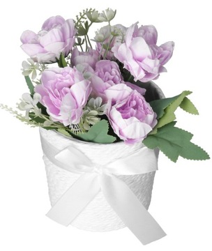 КРЫТЫЙ ЦВЕТОЧНЫЙ ГОРШОК С БАНТОМ