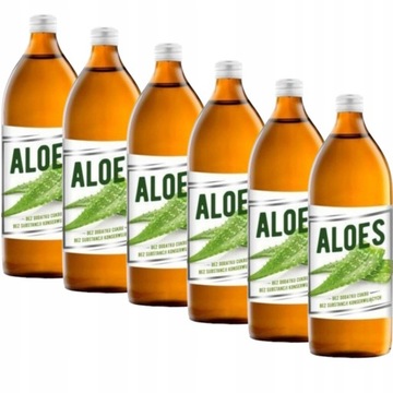 Sok z Aloesu Aloes 6x 1000ml Naturalny BEZ CUKRU