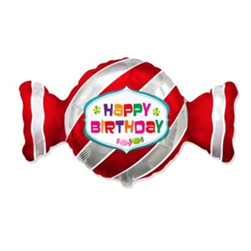 Balon foliowy Happy Birthday Cukierek 24