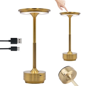 LAMPA BIURKOWA LED BEZPRZEWODOWA ŚCIEMNIALNA USB