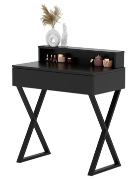 TOALETKA LENA PLUS CZARNA METAL CZARNE X 75CM