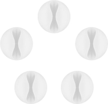 Кабельный органайзер на 1 кабель, белый