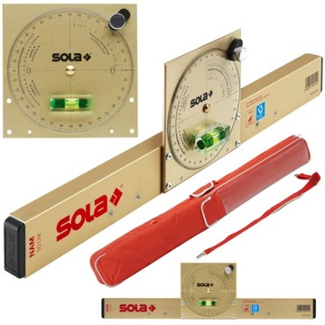 SOLA Pochyłomierz aluminiowy NAM 50T kątomierz