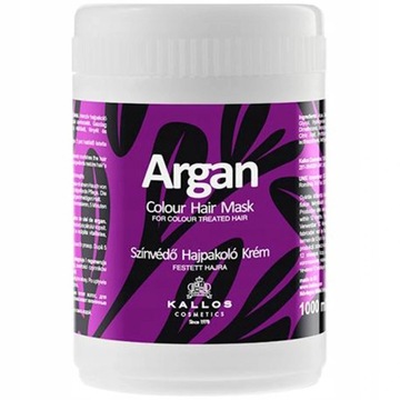 KALLOS ARGAN MASKA DO WŁOSÓW FARBOWANYCH 1000ML