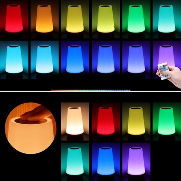 Прикроватные светильники с регулируемой яркостью 13 цветов RGB для спальни.