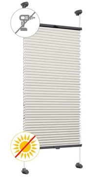 Roleta plisowana TERMO zaciemniająca 72x230 cm