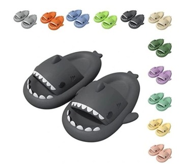 ŚMIESZNE KLAPKI ANTYPOŚLIZGOWE REKIN SHARK KAPCIE
