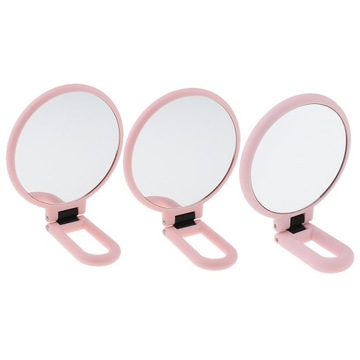 Портативное двустороннее круглое ручное увеличительное зеркало для макияжа 2X P