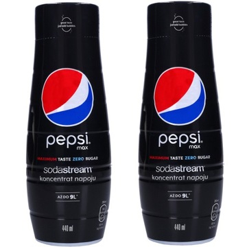 2x Syrop koncentrat do saturatora SodaStream Pepsi max bez cukru 440ml sok