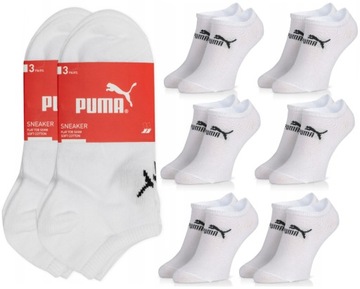 PUMA SKARPETY STOPKI BIAŁE 6 PAR 35-38