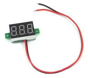 Mini woltomierz panelowy DC 2.5-30V LED niebieski