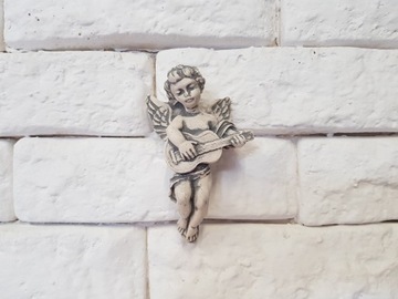 Гипсовый барельеф Ангел с гитарой, Амур ПОДАРОК