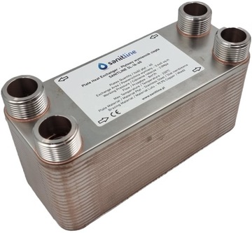 WYMIENNIK CIEPŁA SANITLINE 40 PŁYTOWY MOC 50kW 4 x 1