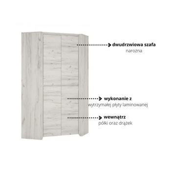 Угловой шкаф Angel Type 21 2D Meble Wójcik Angel Collection