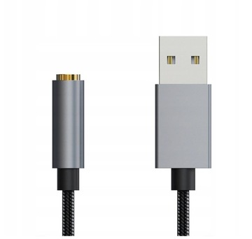 Адаптер Кабель USB 2.0 — адаптер Jack 3,5 мм