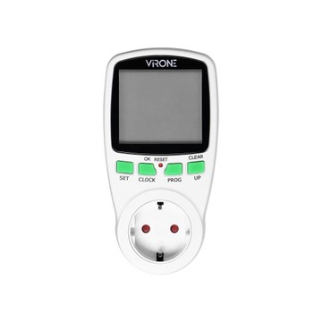 Elektroniczny programator czasowy z wyświetlaczem LCD, wersja Schuko