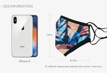 GLORSUN MASKA ANTYSMOGOWA + 2 FILTRY HEPA PM2.5