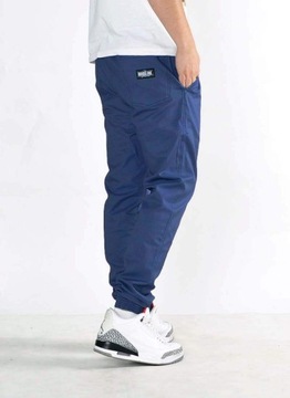 Spodnie 4XL Bossline Cut Jogger Niebieskie polskie joggery