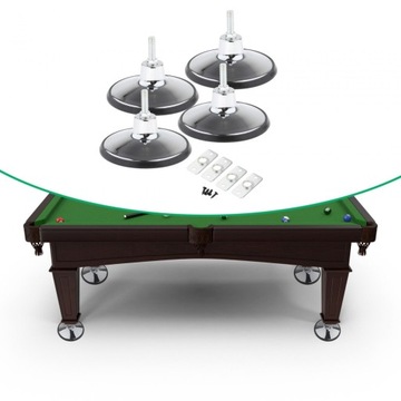 4 выравнивающие опоры для ножек бильярдного стола. Повышенная стабильность