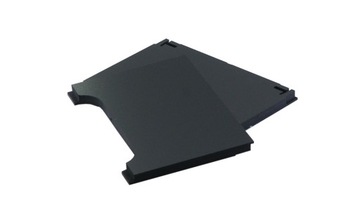 KOMPLET nóżkozaślepki 160mm PEŁNE -WYSOKIE czarne