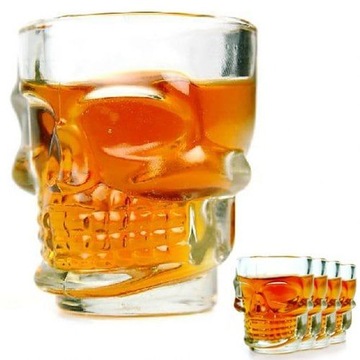 KARAFKA CZASZKA 550ML+PUDEŁKO NA PREZENT URODZINY PARAPETÓWKA 18 DLA NIEGO