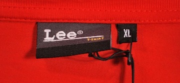 LEE koszulka LONGSLEEVE red PRINT TEE _ XL