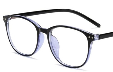 OKULARY KOREKCYJNE PLUSY niebieskie +2.5