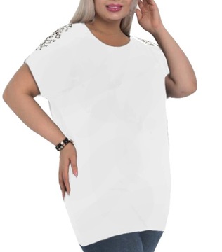Tunika bluzka DIANA 01 3xl 4xl biały