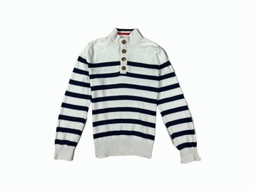 Tommy Hilfiger bluza sweterek guziki unikat logo L
