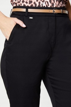 Wallis NH3 vqz czarne eleganckie spodnie cygaretki kieszenie L