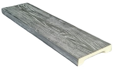 Deska Rustykalna Modern, deska dekoracyjna 260x13x3 cm - szara