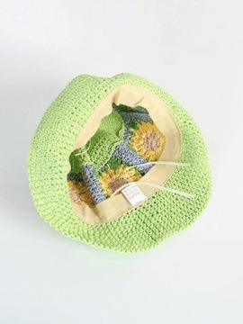 Шляпа-ведро ECO STRAW с цветами