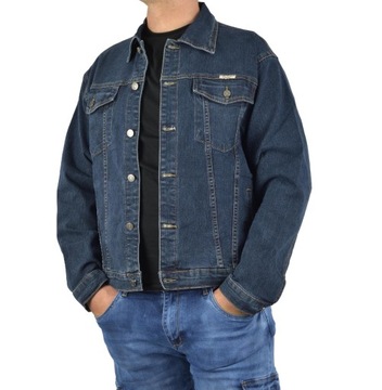 KATANA JEANSOWA MĘSKA KURTKA GRANATOWA DUŻA 3XL