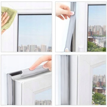 УПЛОТНИТЕЛЬ ДЛЯ ДВЕРЕЙ, ОКОННЫХ РАМ, ЛЕНТА САМОКЛЕЯЩАЯСЯ ОКОННАЯ, 6 М