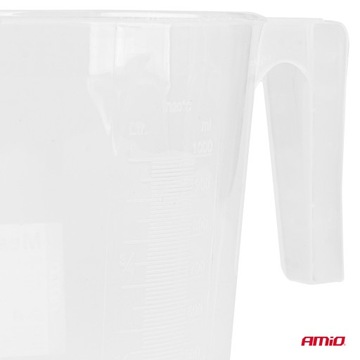 УНИВЕРСАЛЬНЫЙ МЕРНЫЙ СТАКАН ДЛЯ ЖИДКОСТЕЙ С РУЧКОЙ 1000 МЛ 1 Л