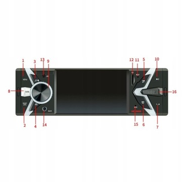 Автомобильный радиоприемник 1 DIN РАДИО FM MP3 MP4 MP5 AUX USB ЖК-ДИСПЛЕЙ BT