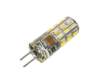 ŻARÓWKA LED G4 3W 230V silikon CIEPŁA 24led