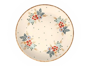 Talerz śniadaniowy 22 cm ceramika Bolesławiec GM13