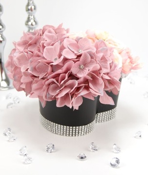 Букет LUX black Flower Box МИКС розовых цветов