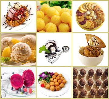 ЛОЖКА ДЛЯ МОРОЖЕНОГО БОЛЬШОЙ КАРТОФЕЛЬ РИС БОЛЬШИЕ СТАЛЬНЫЕ МОНО ПОРЦИИ XXL