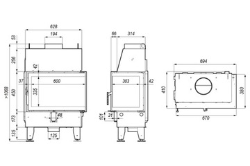 Угловая вставка Defro Home Impuls SM BP