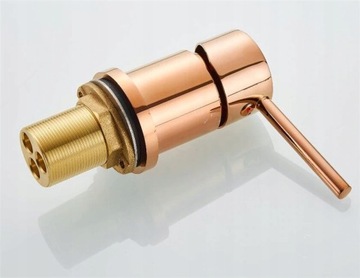Bateria Wannowa +umywalkowa +Syfon Rose Gold POLER